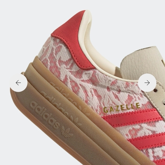 Adidas Gazelle Bold Red and White Sneakers - Picture 14 of 17